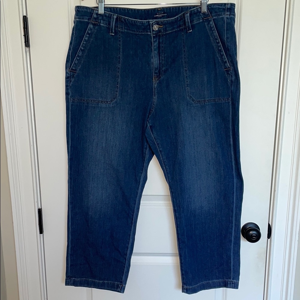 Chico's Dark Blue Ankle Jeans